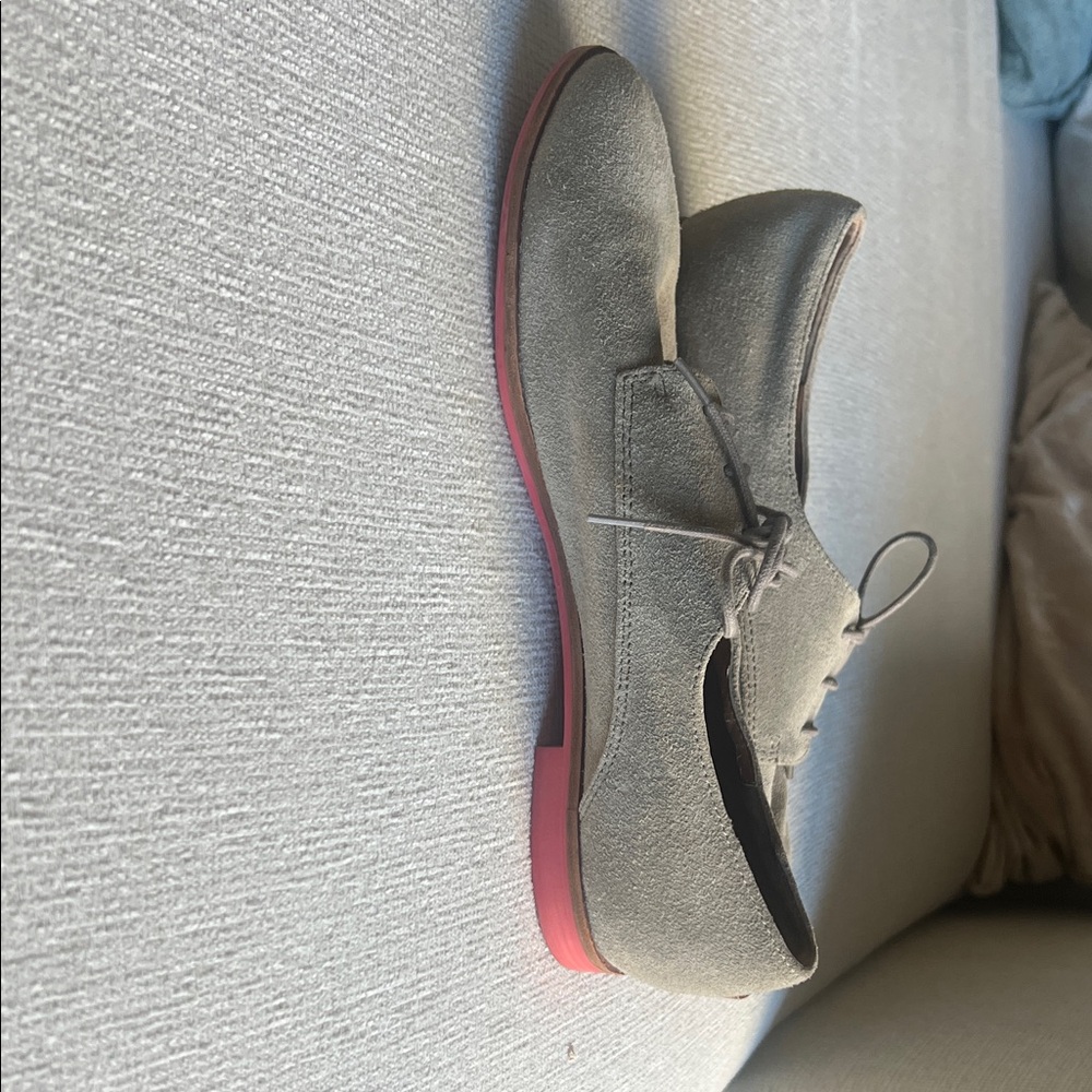 Dolce Vita Gray Flats with Pink Sole